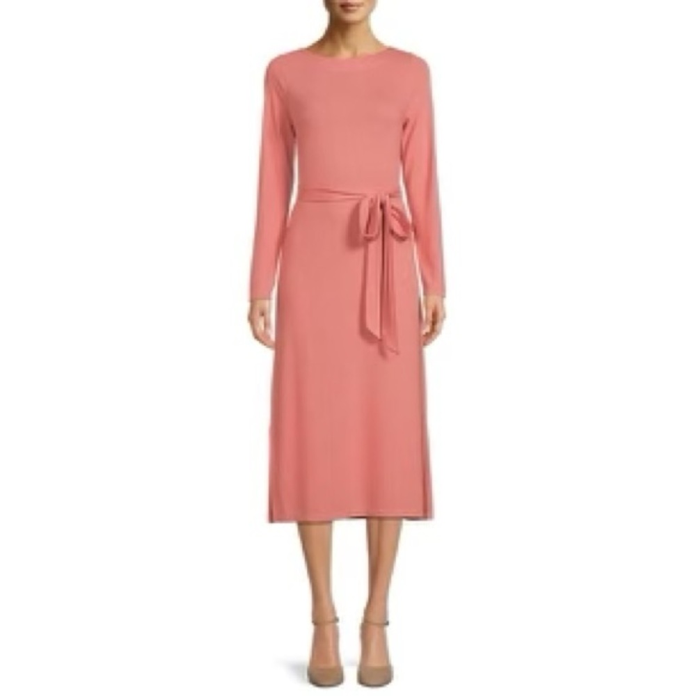 NWT Time and Tru Women’s Long Sleeve Hacci Dress